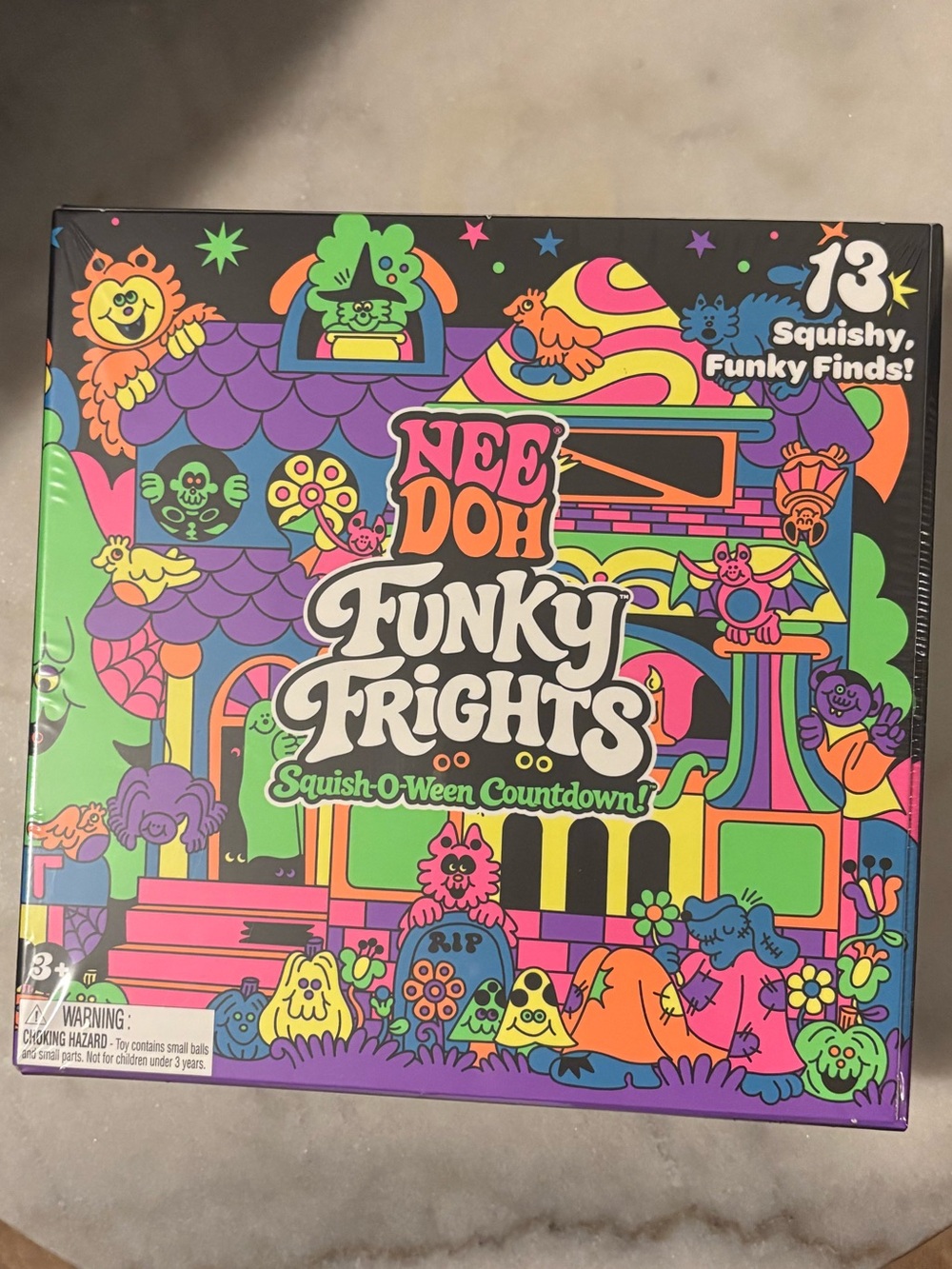 Needoh Funky Frights Squish-O-Ween Countdown Box